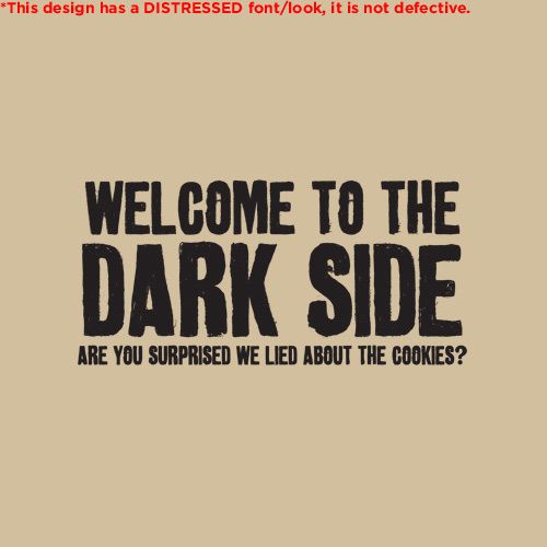 Side dark to welcome my Welcome to