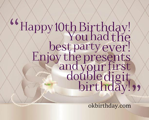 33+ Double Digit Funny 10Th Birthday Quotes