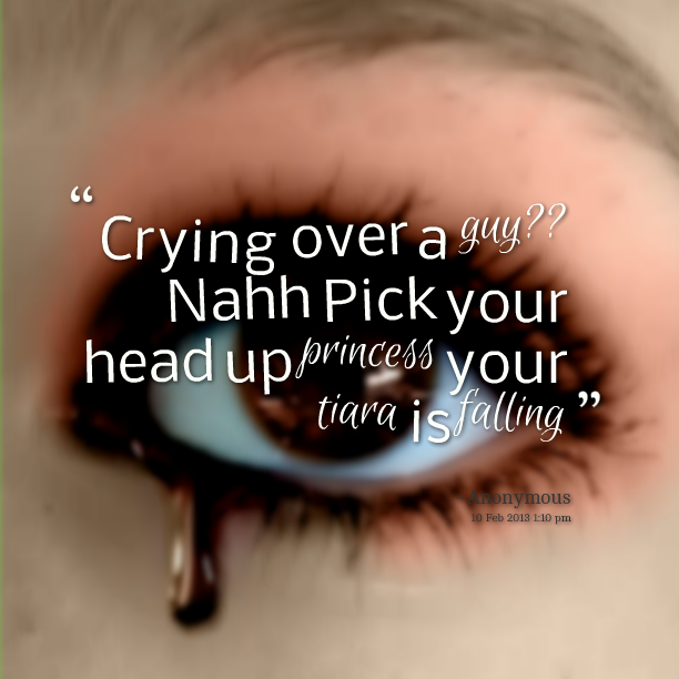 Quotes About Crying Over Someone. QuotesGram