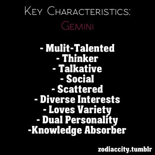 Personality gemini Gemini Personality