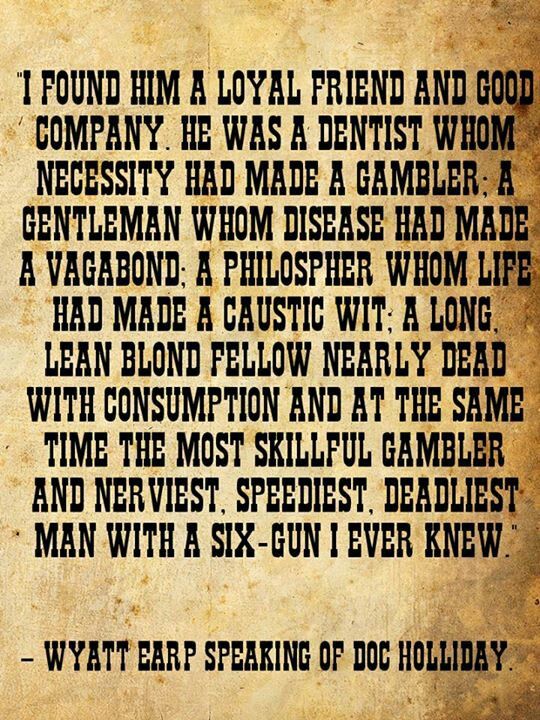 Wyatt Earp Tombstone Movie Quotes. QuotesGram