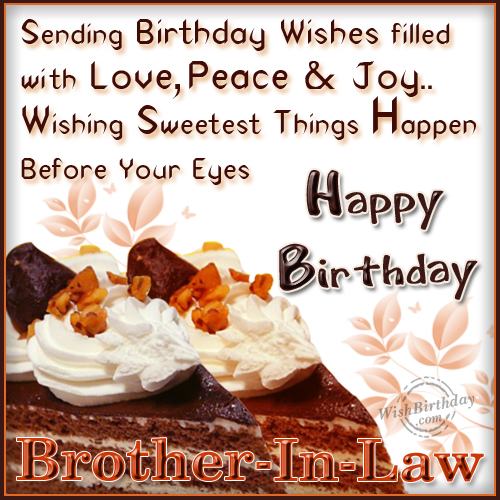 Brother In Law Birthday Quotes Quotesgram