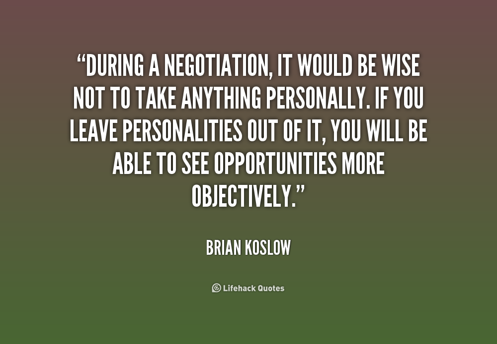 Negotiations Quotes. QuotesGram