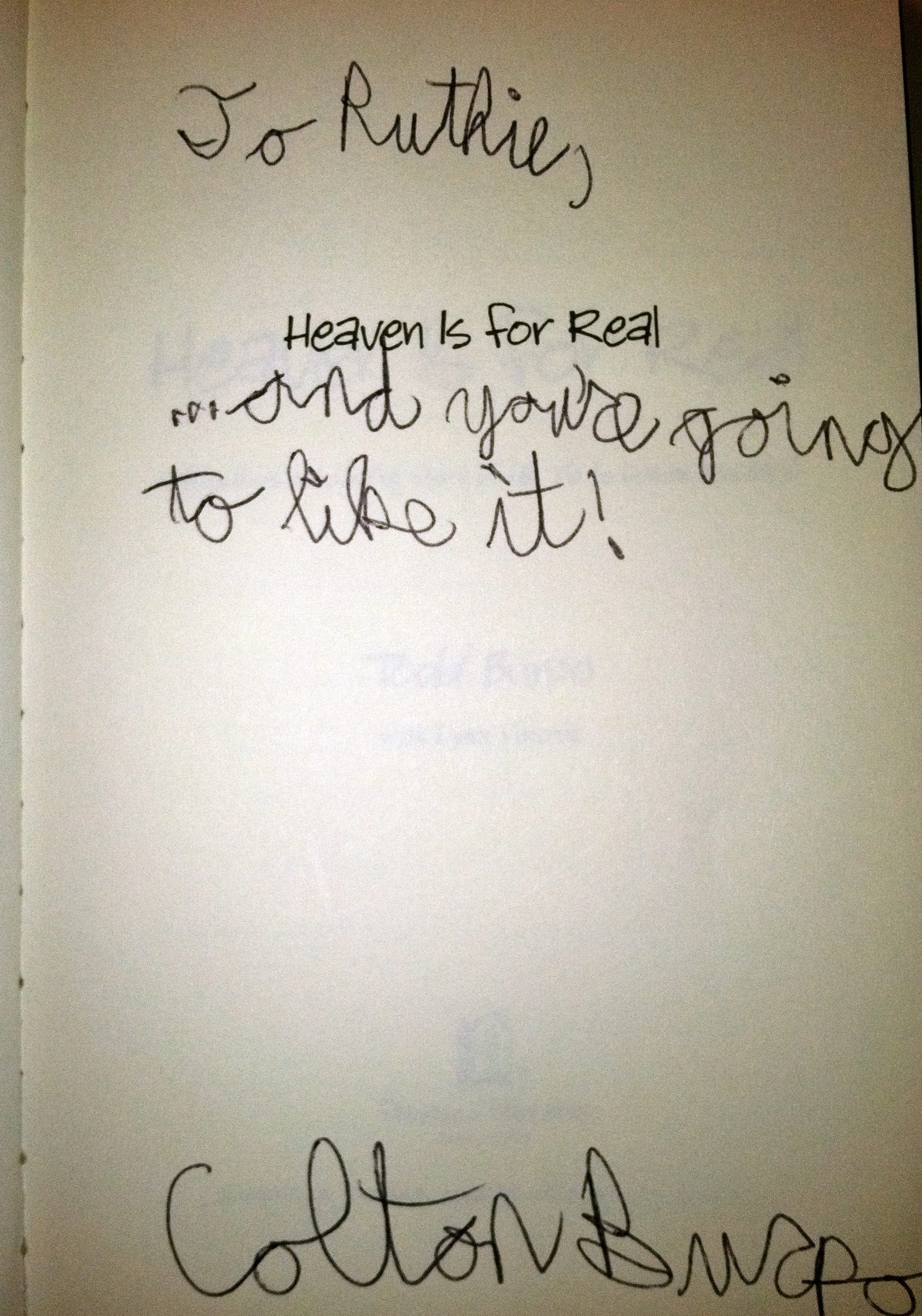 Colton Burpo Quotes On Heaven. QuotesGram