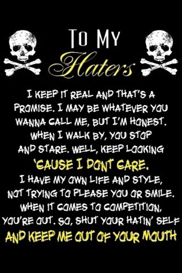 send this to haters