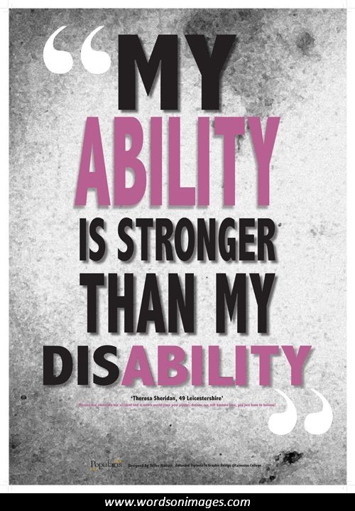 Disability Quotes Inspirational. QuotesGram