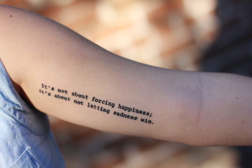 Depression Tattoo Quotes. QuotesGram