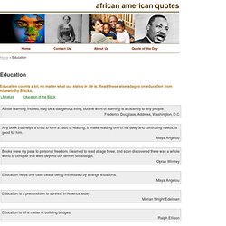 Educational Quotes By African Americans. QuotesGram