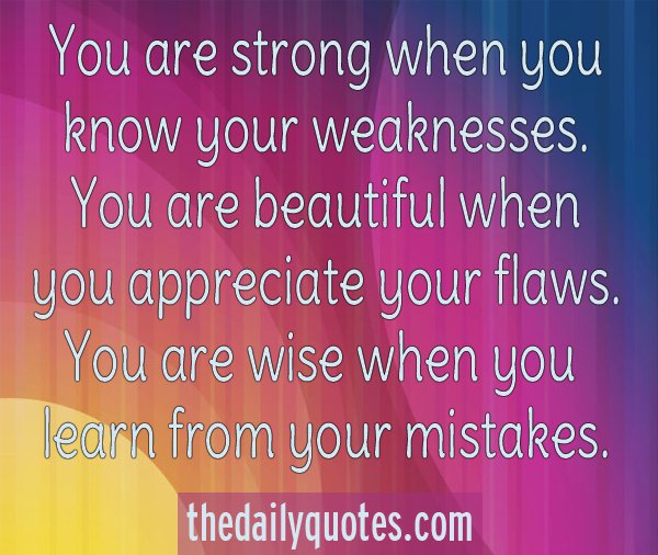 Knowing Your Weakness Quotes. QuotesGram