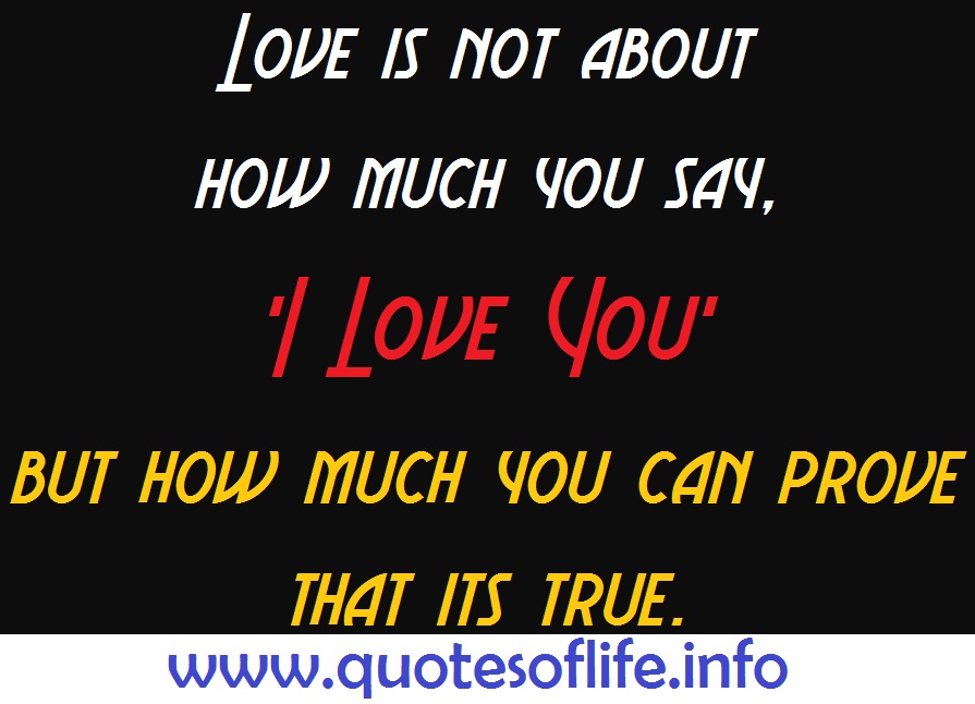 Love Quotes Prove. QuotesGram