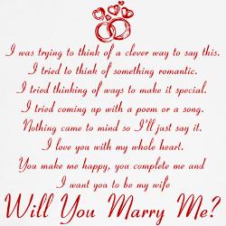 Want you i to poems marry I Want