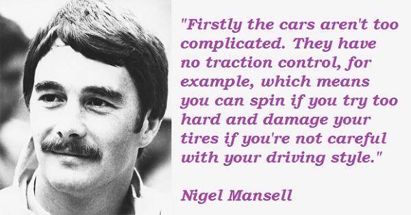 Nigel Mansell Quotes