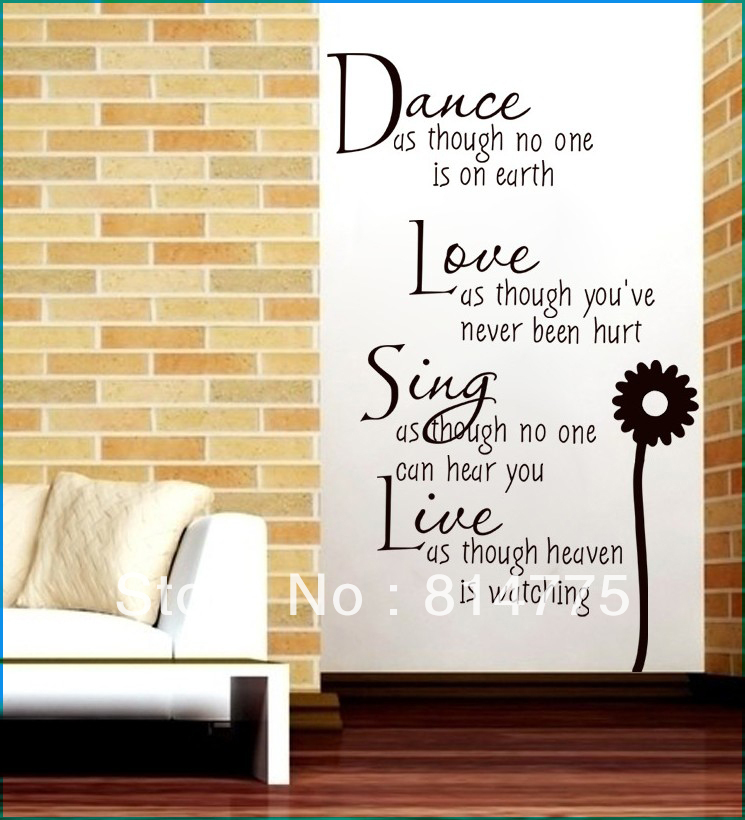627471770 Home Decor New Arrival Words Sayings Quotes Characters Wall Sticker Removable Wall Decal Art DIY Decoration