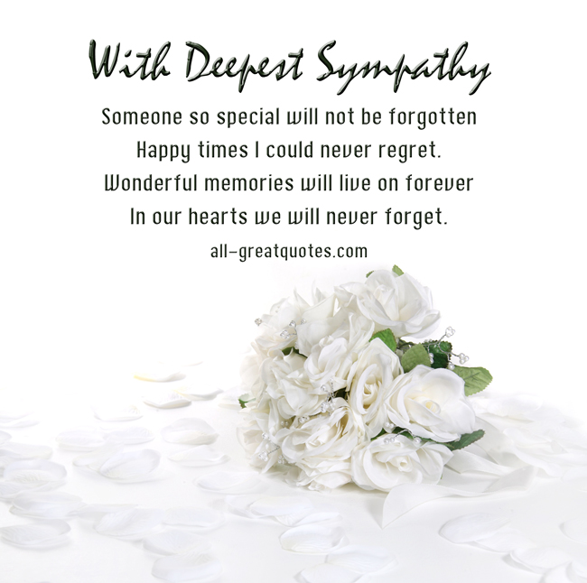 Sympathy Message Quotes Quotesgram