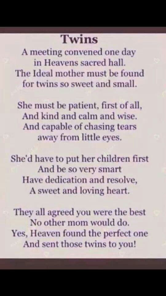 Inspirational Twin Mom Quotes Mom Of Twins Quotes. Quotesgram