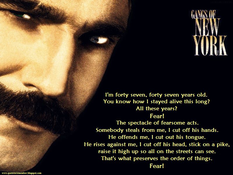 Gangs Of New York Quotes. Quotesgram