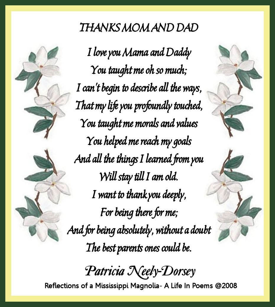 Parents Poems And Quotes QuotesGram