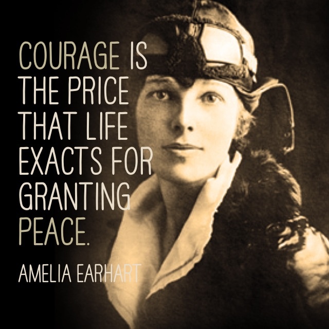 Amelia Earhart Quotes Courage. QuotesGram