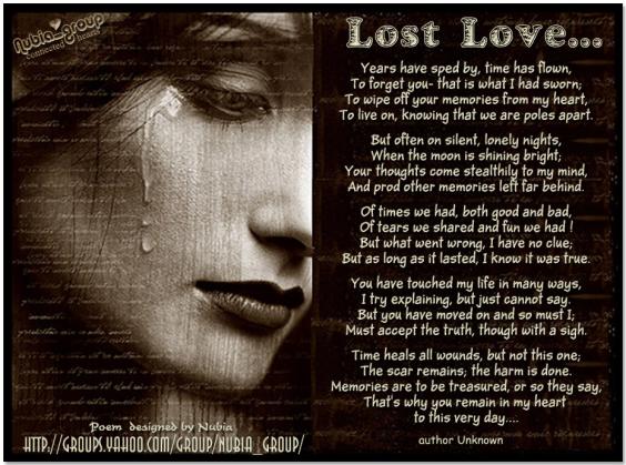 Lost Love Quotes And Sayings Quotesgram