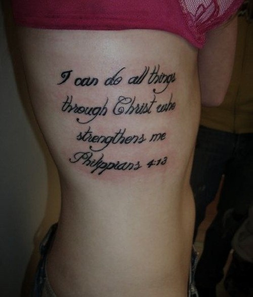 I can do ALL things through Christ who strengthens me Philippians  413  By Beauty In Pain Tattoo Studio  Facebook