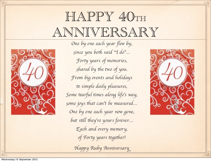 Happy 40th Anniversary Quotes. QuotesGram