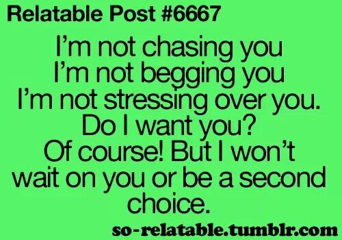 Im Not Chasing You Anymore Quotes. QuotesGram