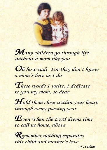 Mothers Day Poems And Quotes Quotesgram