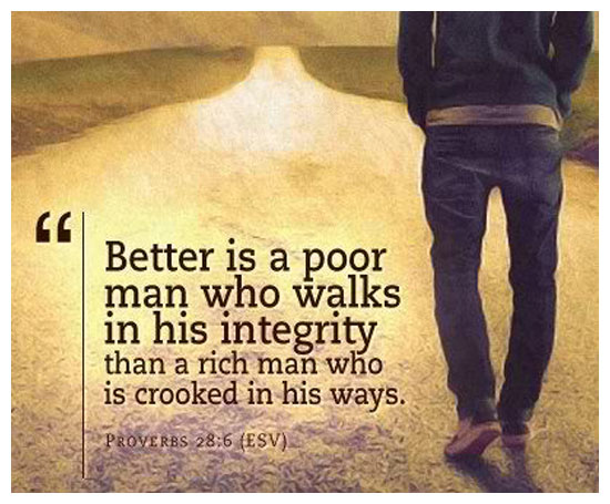 better to be poor and honest