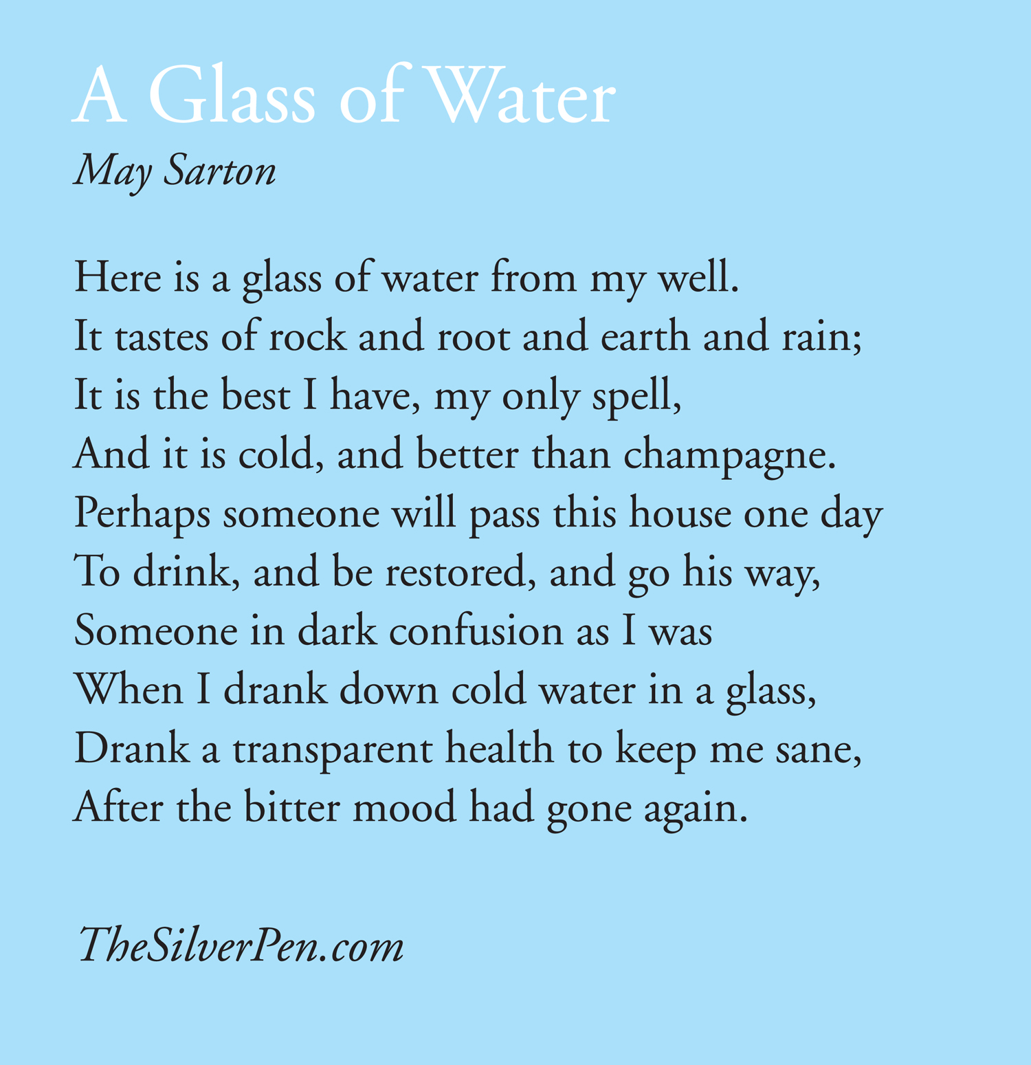 Water Poems And Quotes. QuotesGram