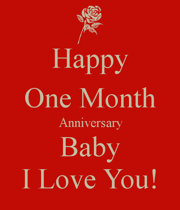 Happy One Month Anniversary Quotes One Month Anniversary Quotes Happy. Quotesgram
