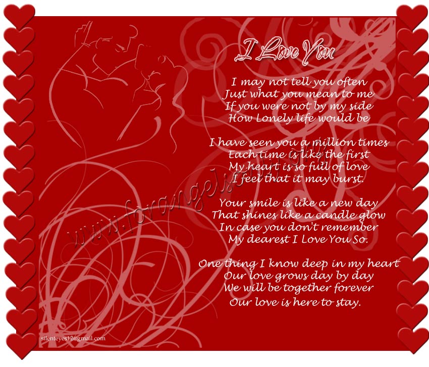 Forever poem my love Romantic Love
