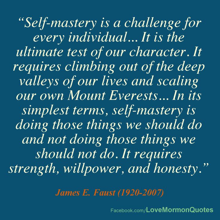 Self-mastery