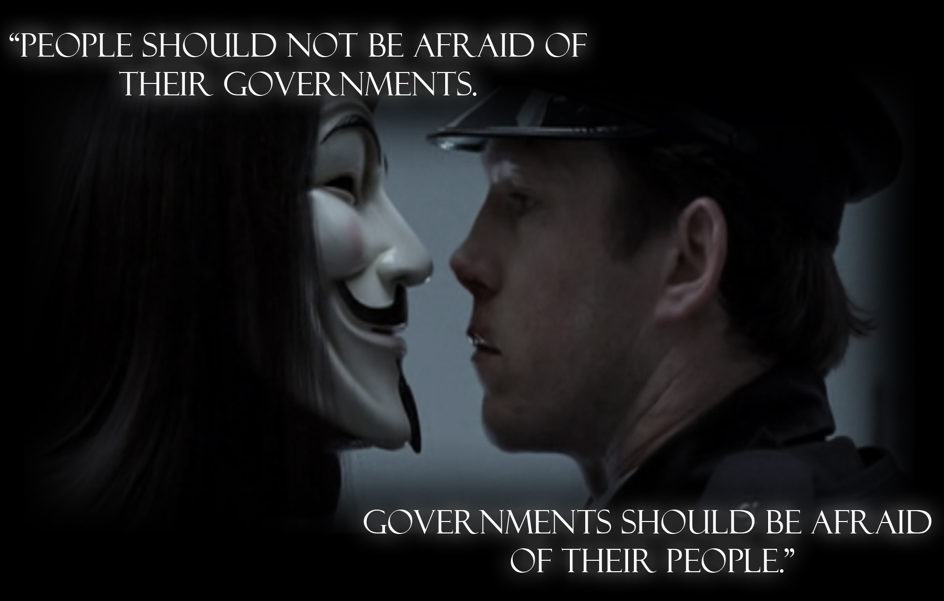 quote from film V for Vendetta the struggle Pinterest Quotes