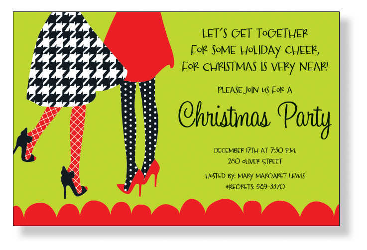 humorous holiday party invitation wording