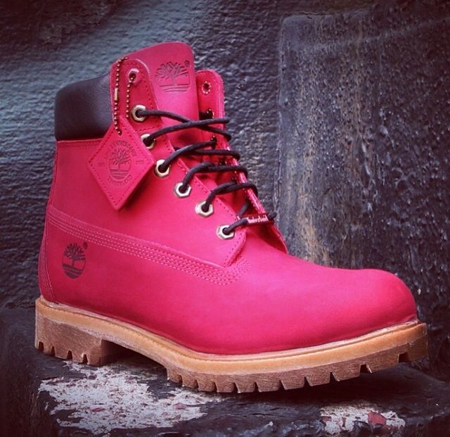 hot pink timbs