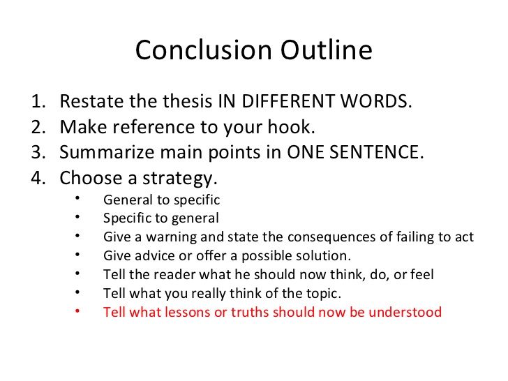 how to make a conclusion in research paper