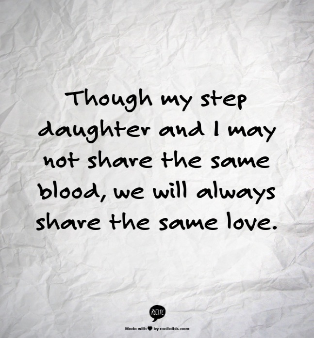 Step mom and daughter
