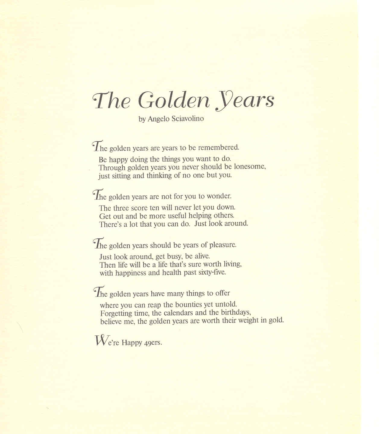 Golden Years Quotes QuotesGram