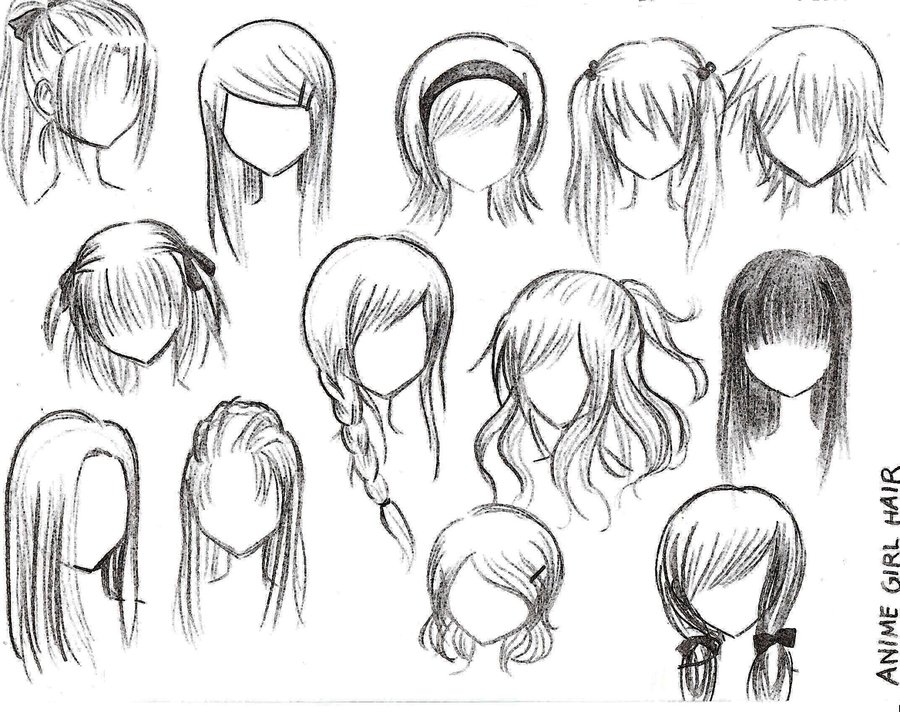 anime hair (boys) guidelines by yosopher on DeviantArt