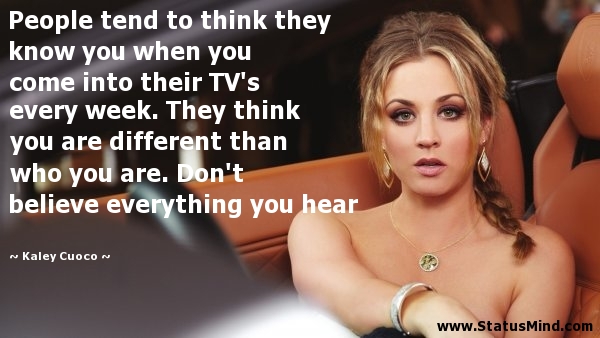 Kaley Cuoco Quotes. QuotesGram