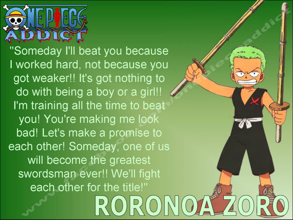 Zoro One Piece Quotes.