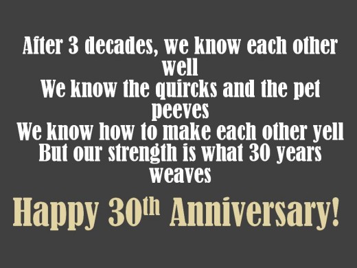 30th anniversary cheap poems husband