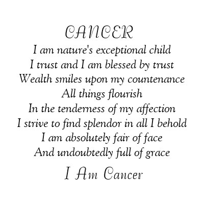 Positive Quotes About Cancer Zodiac. QuotesGram