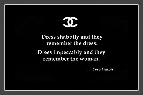 coco chanel black dress quote