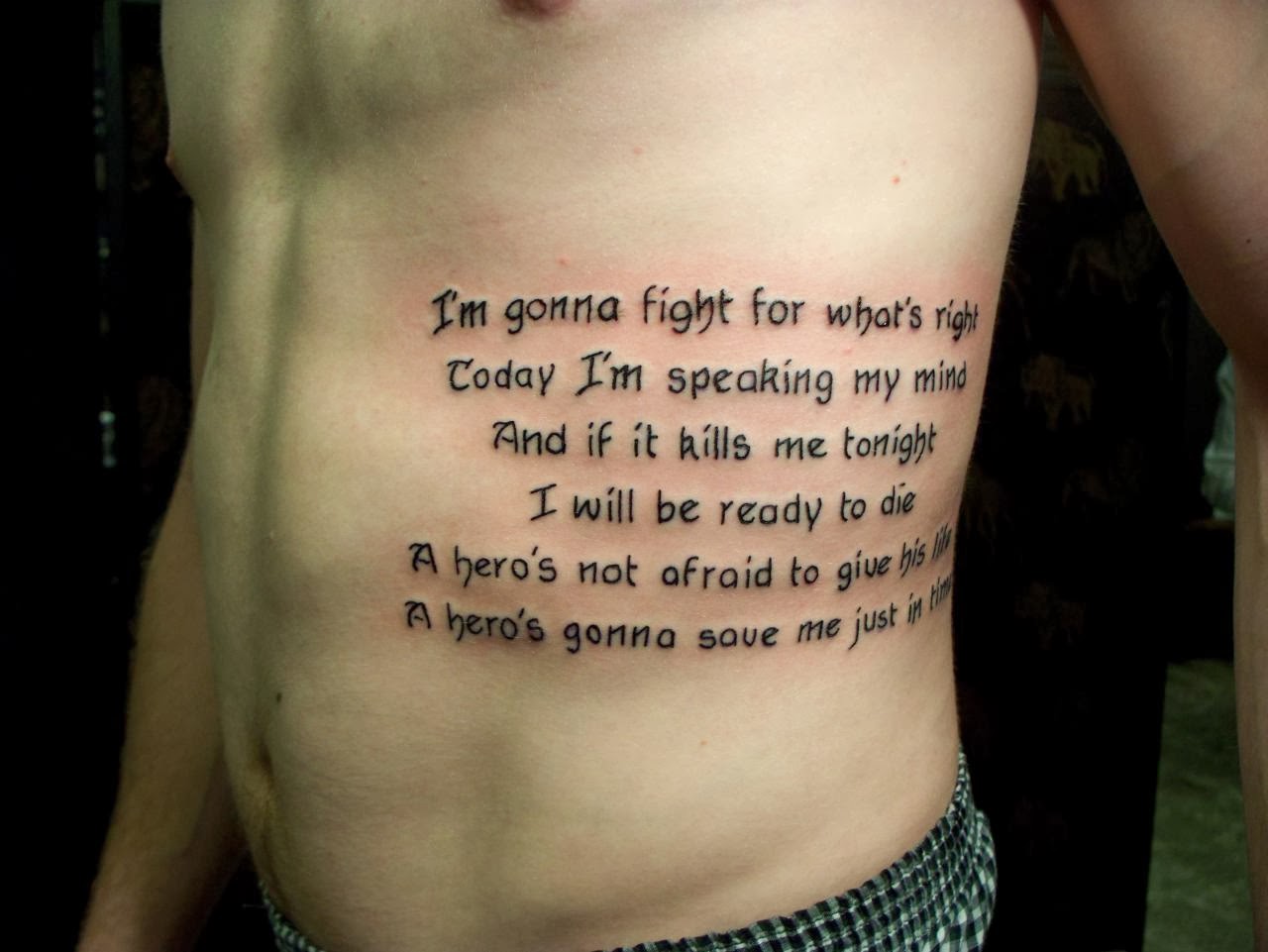 Military Quote Tattoo On Arm
