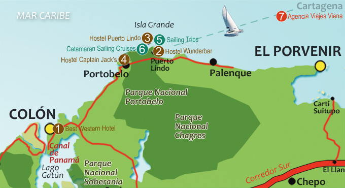 Map Of Colon Panama