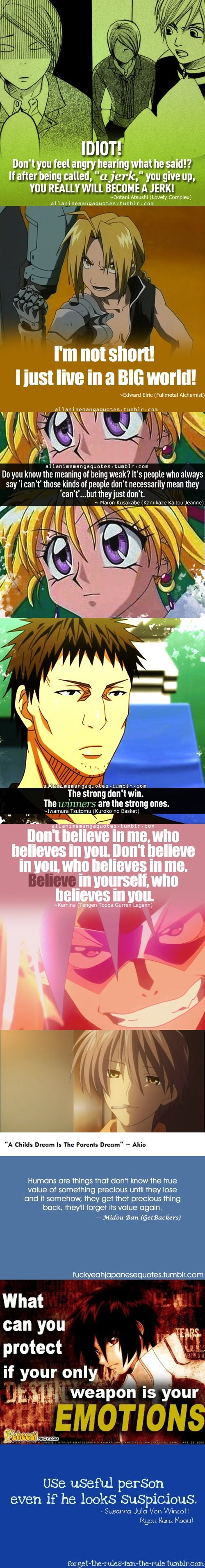 Anime Motivational Quotes Quotesgram