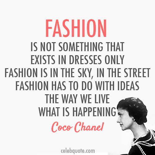 Coco Chanel Fashion Quote  Quote Number 589149  Picture Quotes