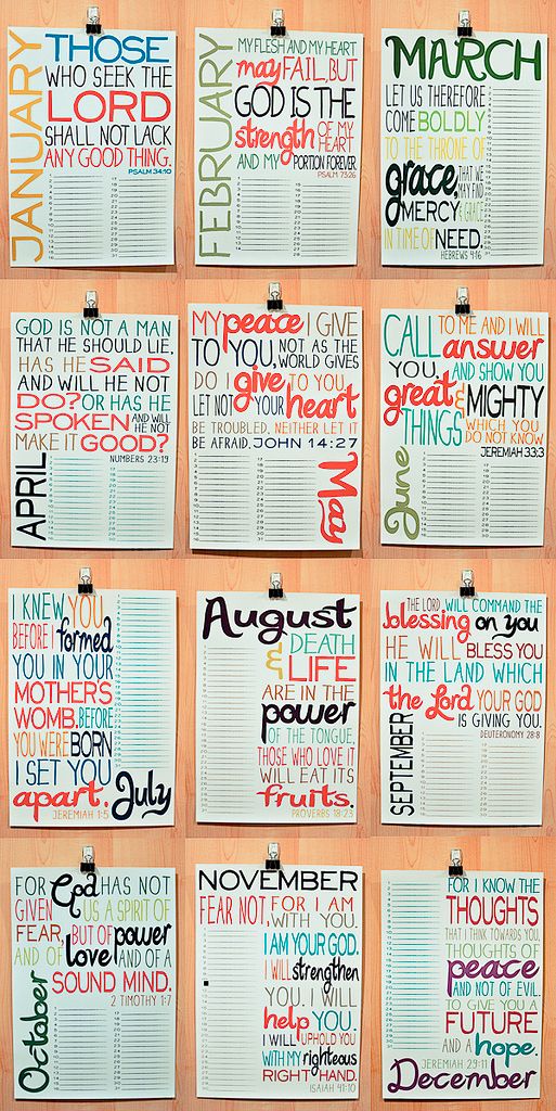 Quotes For Each Month Calendar QuotesGram