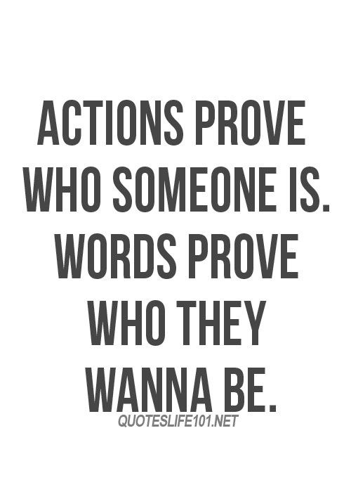 Actions Not Words Quotes. QuotesGram
